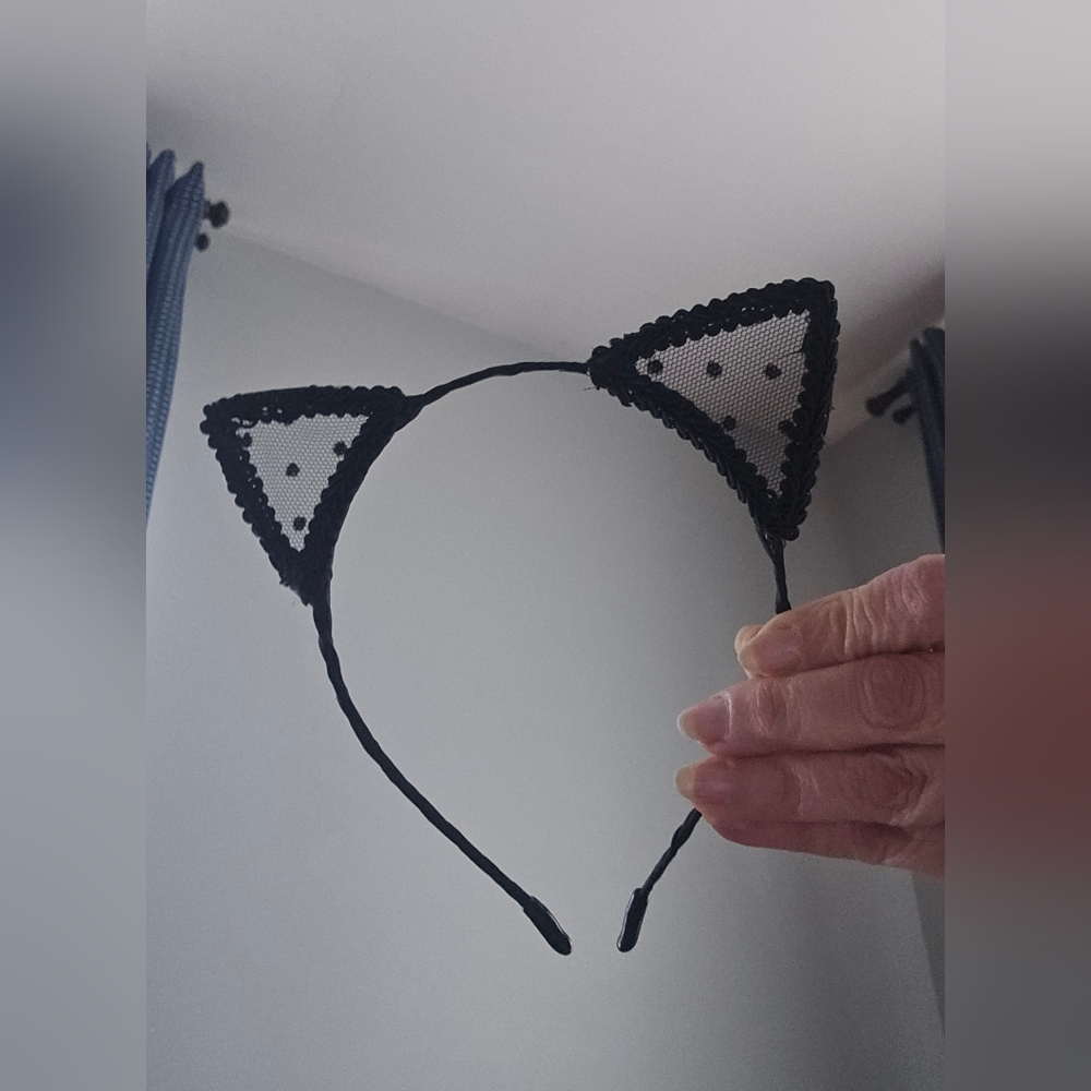 Cat Ears Head Band.  (A47)
